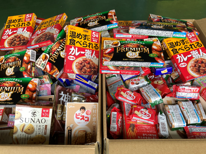 フードバンク山梨様へ食品を寄付いたしました