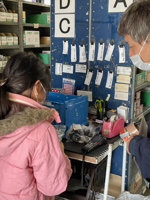 職場体験の様子