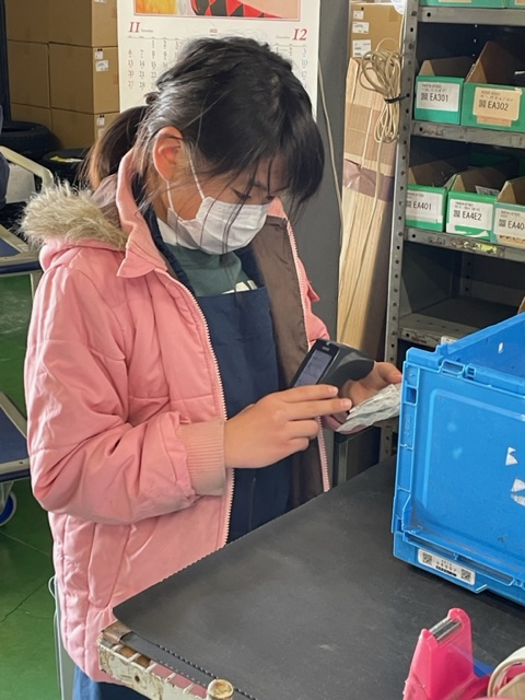 職場体験の様子